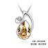 Picture of Austrian Crystal Pendant Necklace - Yellow Austrian Crystal